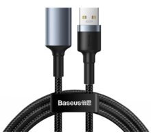 BASEUS kabel Cafule Series USB 3.0, M/F, nabíjecí, 2A, 1m, šedá CADKLF-B0G
