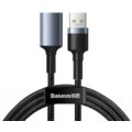 BASEUS kabel Cafule Series USB 3.0, M/F, nabíjecí, 2A, 1m, šedá_1105603487