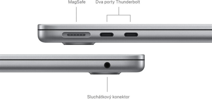 Apple MacBook Air 15, M3 8-core/16GB/512GB SSD/10-core GPU, vesmírně šedá_1203555107