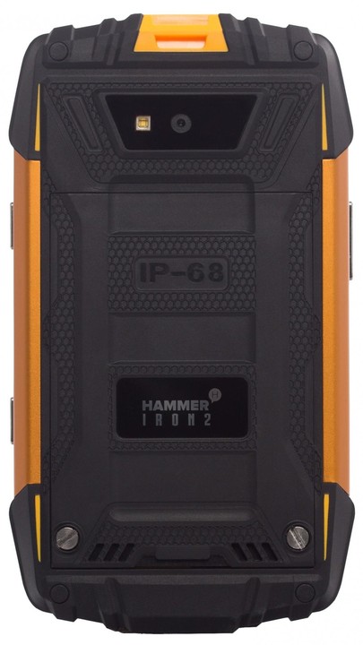 myPhone HAMMER IRON 2, 1GB/8GB, černá/oranžová_603518918
