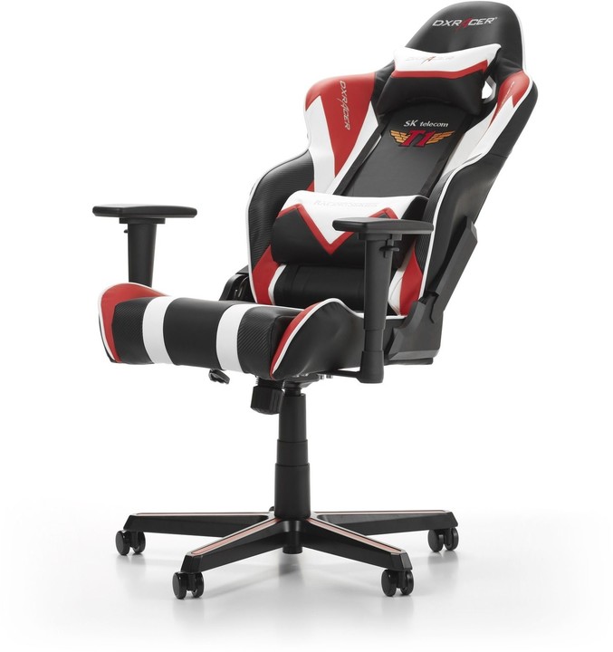 DXRacer Racing OH/RZ208/NR/SKT, SK Telecom Edition, černá/červená/bílá_944349798