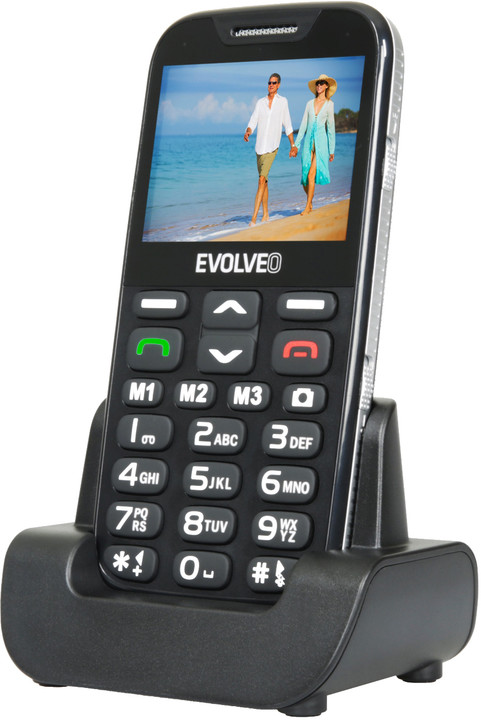 Evolveo EasyPhone XD s nabíjecím stojánkem, Black_905806100
