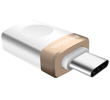 Mcdodo redukce z USB 3.0 A/F na USB-C s OTG, zlatá_464512689