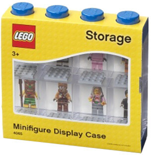 Sběratelská skříňka LEGO na 8 minifigurek, modrá