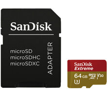 SanDisk Micro SDXC Extreme pro akční kamery 64GB UHS-I V30 + SD adaptér_196072118