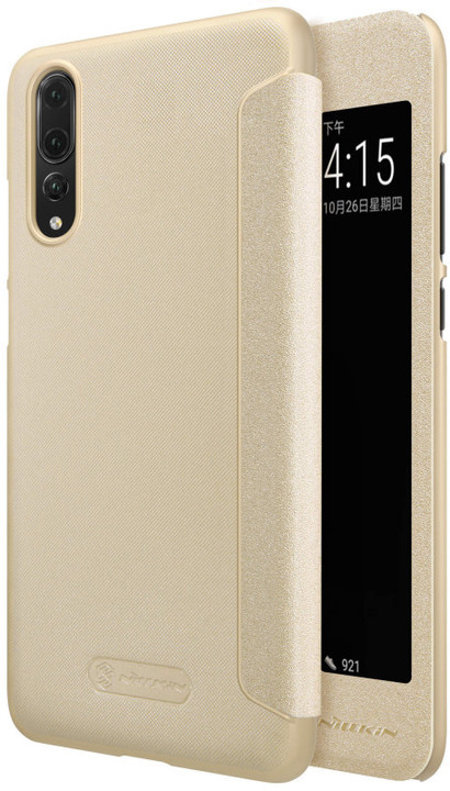 Nillkin Sparkle S-View Pouzdro pro Huawei P20 Pro, zlatý_1079501359
