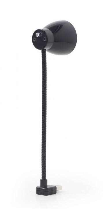 Gembird USB lampička k notebooku, flexibilní, černá_1377695639