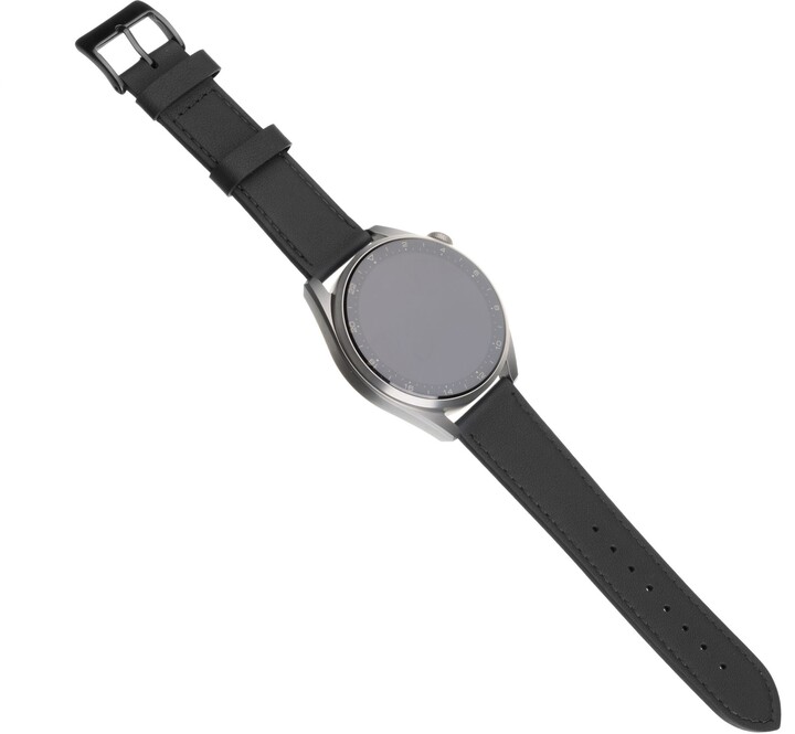 FIXED kožený řemínek pro smartwatch, 20mm, černá_1170610753