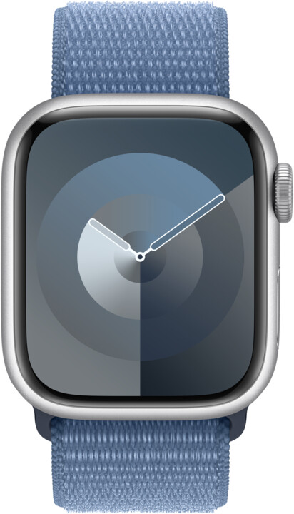 Apple Watch Series 9, 41mm, Silver, Winter Blue Sport Loop_308807813