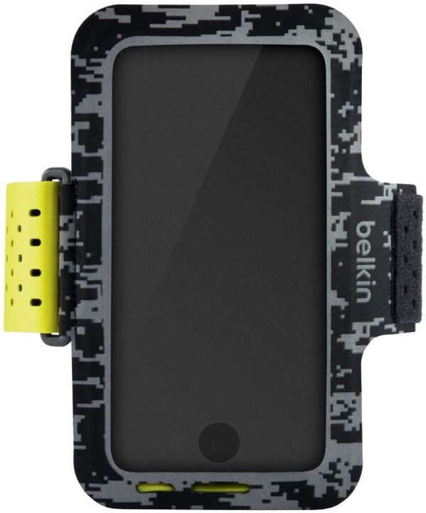 Belkin sportovní pouzdro SportFit Pro - iPhone 8/7/6/6s, černo-šedé-žluté_1326496625