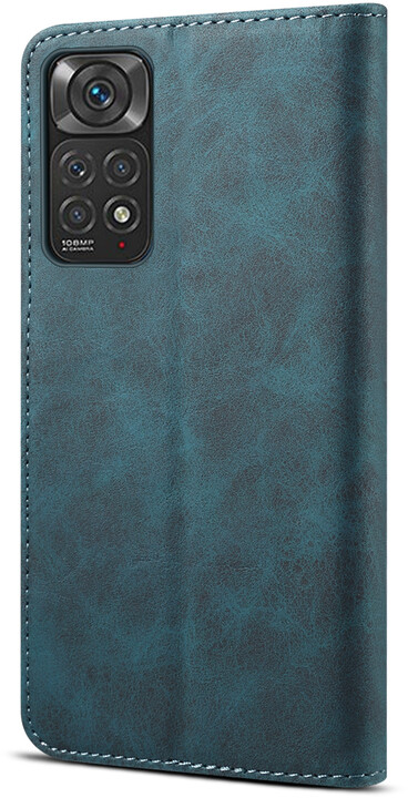 Lenuo Leather flipové pouzdro pro Xiaomi Redmi Note 11/11S, modrá_878116801