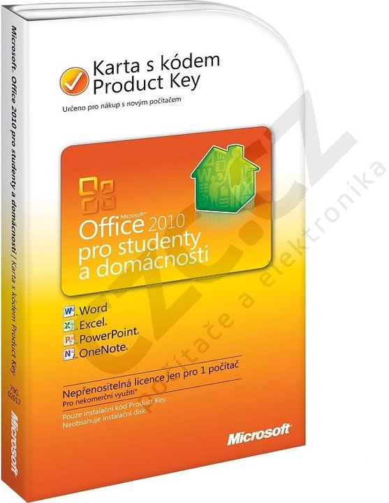 Microsoft Office 2010 pro studenty a domácnosti (karta s produktovým klíčem)_1902280814
