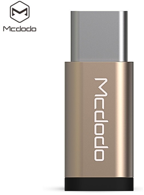 Mcdodo redukce z microUSB na USB-C (11x25x5 mm), zlatá_112739113