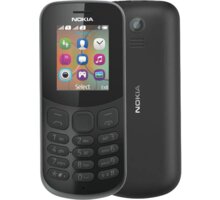 Nokia 130, Single Sim, Black Poukaz 200 Kč na nákup na Mall.cz + O2 TV HBO a Sport Pack na dva měsíce