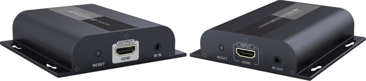 PremiumCord HDMI extender na 120m přes LAN, over IP, HDBitT_2029843724