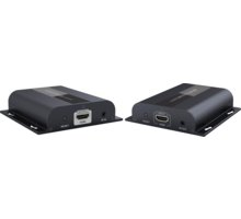 PremiumCord HDMI extender na 120m přes LAN, over IP, HDBitT khext120-1