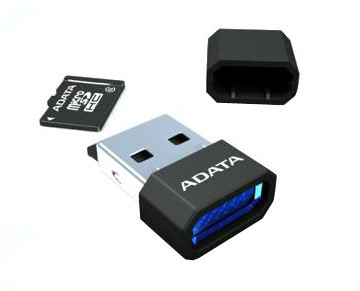 ADATA Micro SDHC 32GB Class 4 + USB čtečka, černá_868451843