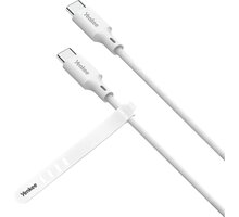 YENKEE kabel YCU C115 WH SILIC USB-C, 1.5m, bílá_1285708956