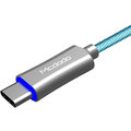 Mcdodo Knight rychlonabíjecí datový kabel USB-C s inteligentním vypnutím napájení, 1,5m, modrá_1042533894