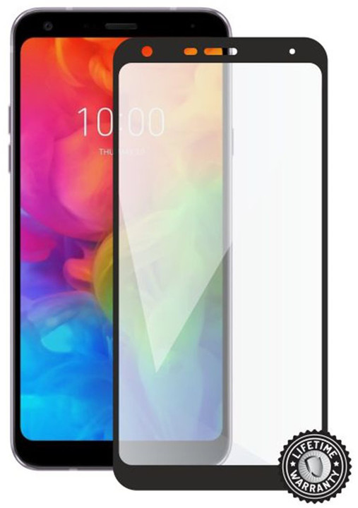 Screenshield ochrana displeje Tempered Glass pro LG Q7 (full cover), černá_1451067834