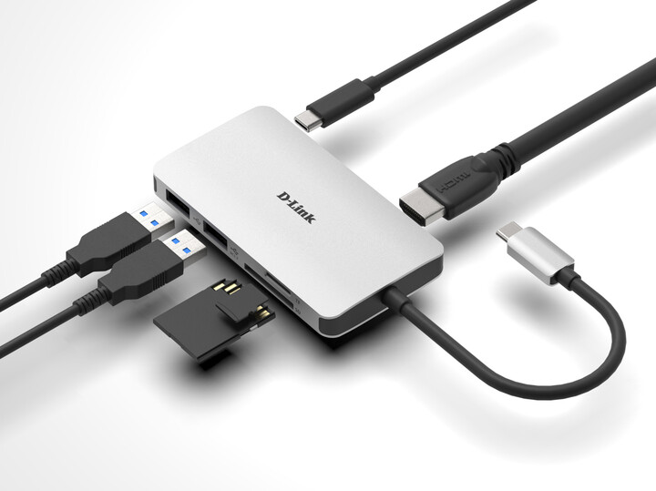 D-Link USB-C Hub 6v1, HDMI, PD, čtečka karet_521104172