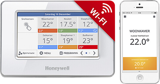 Honeywell Evohome Touch WiFi ATC928G3026, řídící jednotka bez napájení, bílá, CZ lokalizace_796936373