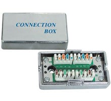 PremiumCord Propojovací box pro kabely Cat.5e, narážecí, stíněný_871082916