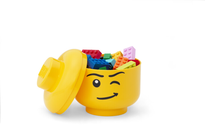 Úložný box LEGO Hlava - mrkající chlapec (mini)_1283219384