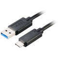 Akasa SuperSpeed+ USB 3.1, Type-C na Type-A, 100cm, černá_1609090259