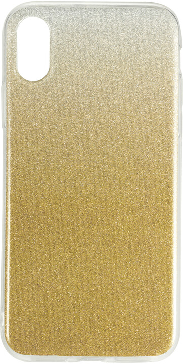 EPICO Pružný plastový kryt pro iPhone X / iPhone Xs GRADIENT, zlatý_345061384