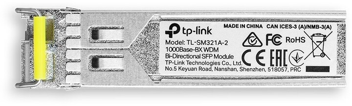 TP-LINK SFP modul TL-SM321A-2, 100/1000, WDM, SM, 2km, 1550/1310nm_1228785049