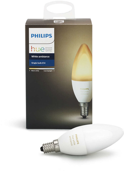 PHILIPS Hue White Ambiance, žárovka svíčková 6W E14 B39 DIM_57553538