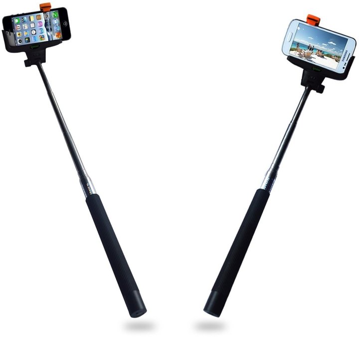 C-TECH Teleskopický selfie držák MP107G, Bluetooth, modrý_205329890