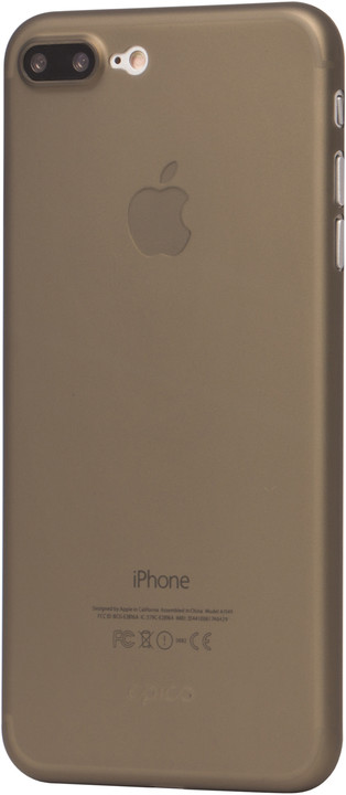 EPICO ultratenký plastový kryt pro iPhone 7 Plus TWIGGY MATT, 0.3mm, šedá_590803102