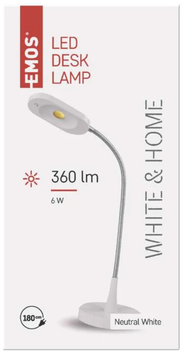 Emos LED stolní lampa white &amp; home, bílá_679563451
