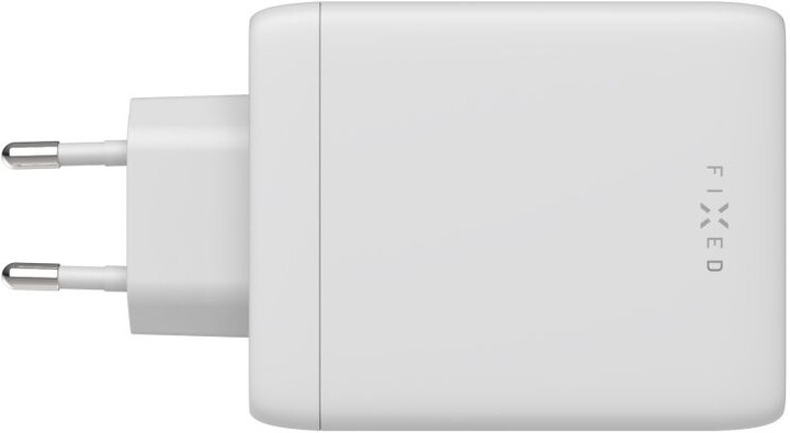 FIXED síťová GaN nabíječka, 3x USB-C, USB-A, PD, 100W, bílá_1924332295