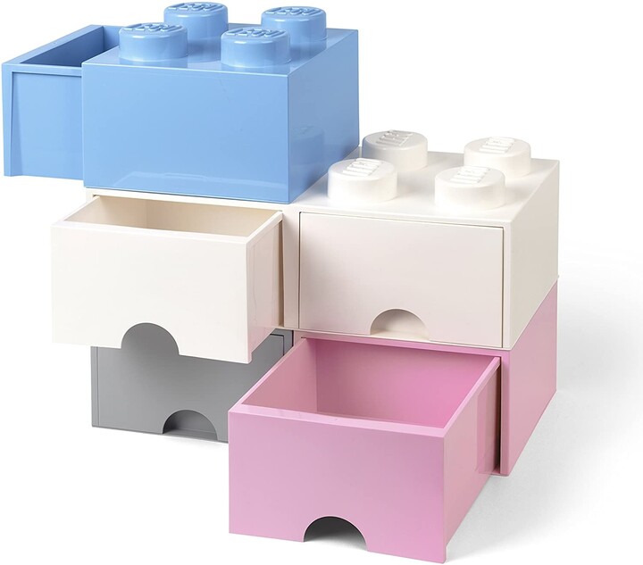 Úložný box LEGO, s šuplíkem, malý (4), světle modrá_2066225800
