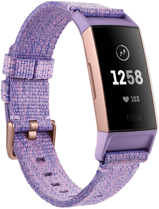 Google Fitbit Charge 3, lavander, Special Edition_1733631201