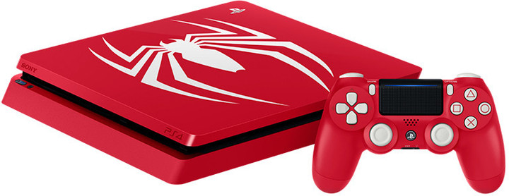 PlayStation 4 Slim, 1TB, červená + Spider-Man Limited Edition_1042233580