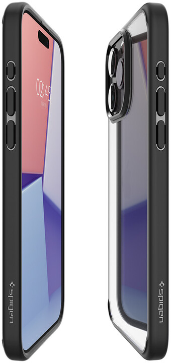 Spigen ochranný kryt Ultra Hybrid pro Apple iPhone 15 Pro, transparentní, černý okraj_21533330