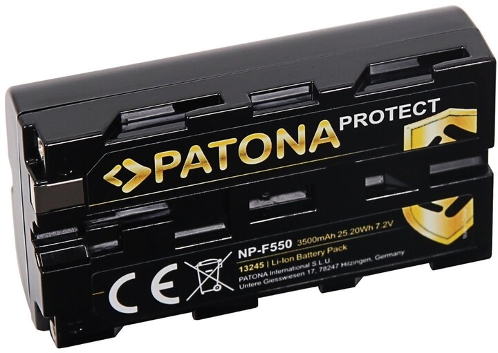 PATONA baterie pro Sony NP-F550 3500mAh Li-Ion 7,2V Protect_122028390