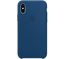 Apple silikonový kryt na iPhone XS, podvečerně modrá_1283295024