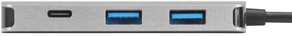 Targus hub USB-C - 2x USB, 2x USB-C, PD, 100W, stříbrná_721862991