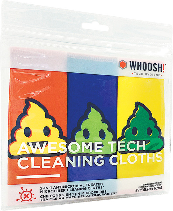 WHOOSH! Awesome Tech Cleaning Cloth - antibakteriální mikrovláknová útěrka - balení 3 ks_956881458