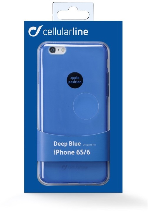 CellularLine COLOR barevné gelové pouzdro pro Apple iPhone 6/6S, modré_1096520483