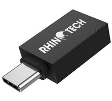 RhinoTech adaptér / redukce USB-C - USB-A, M/F, černá RTACC322