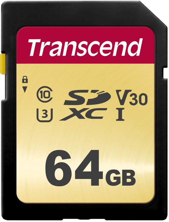 Transcend SDXC 500S 64GB UHS-I U3_163305253