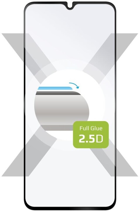 FIXED ochranné sklo Full-Cover pro Samsung Galaxy A05s, lepení přes celý displej, černá_1253650168