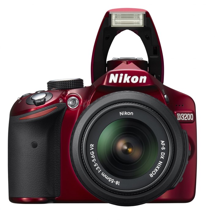 Nikon D3200 červená + objektiv 18-55 AF-S DX VR_969268474