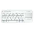 Logitech Wireless Touch Keyboard K400, CZ, bílá_1426329614